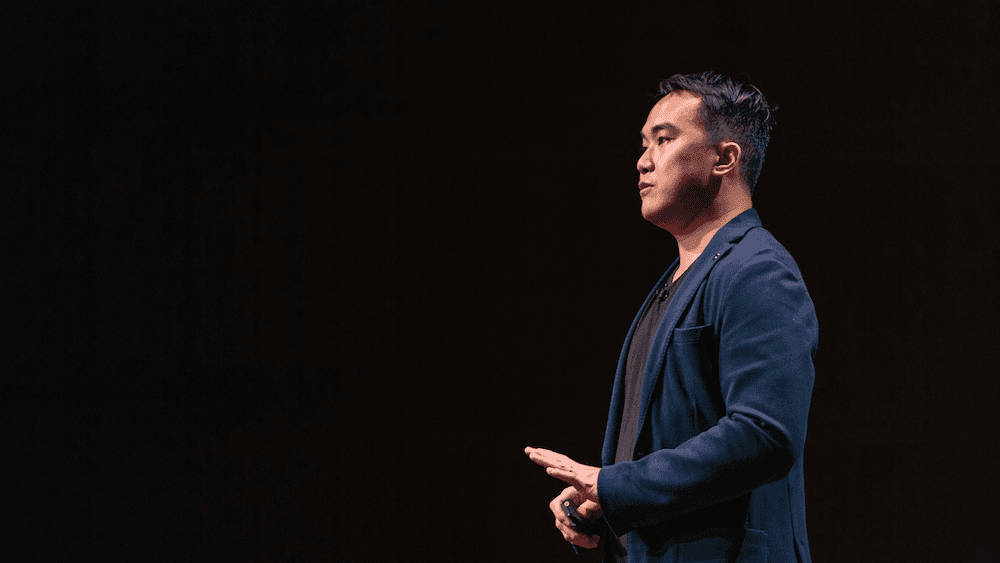 A futuristic food market